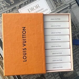 Louis Vuitton perfumes (8) elves + other perfumes samples bundle NIB